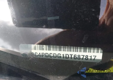 2013 Dodge Journey Crew из США, поврежденный, VIN 3C4PDCDG1DT687817